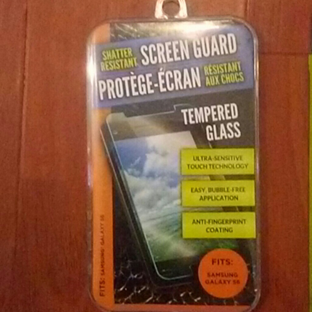 Shatter resistant screen guard for Samsung Galaxy